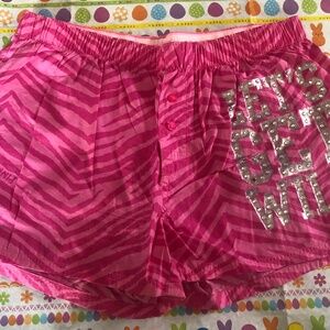 Victoria’s Secret Pink Women’s Let’s Get Wild Pink  Sleep Shorts Size XS NWOT